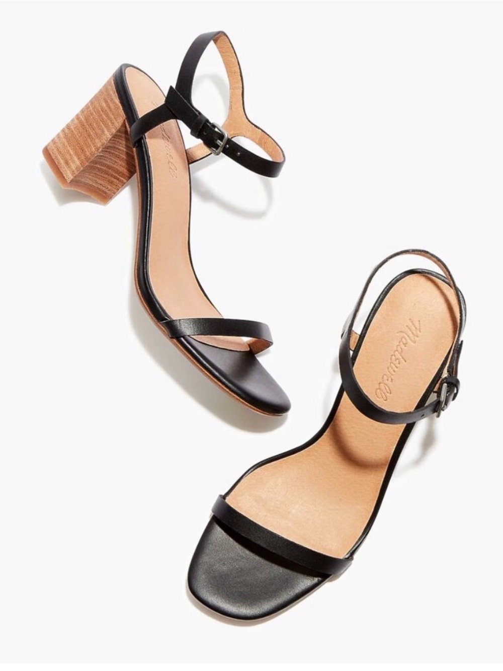 Madewell The Hollie Ankle-Strap Sandal in Nubuck Leather